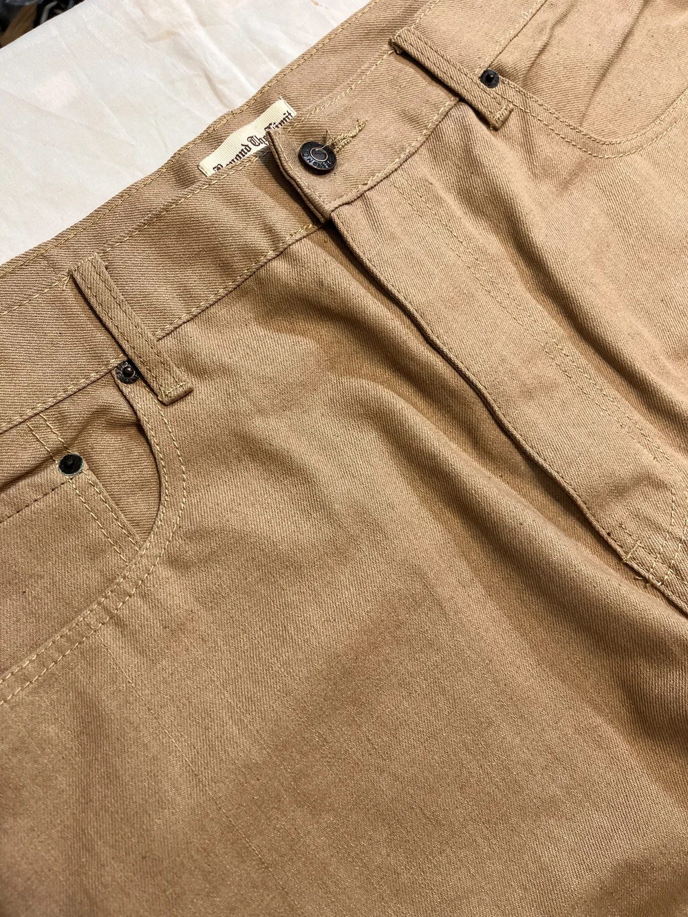 Byon The Limit. Men's Beige Denim Pants W40 L33